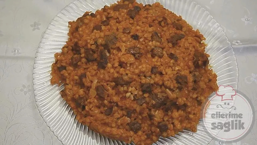 Kavurmalı Yarma Pilav