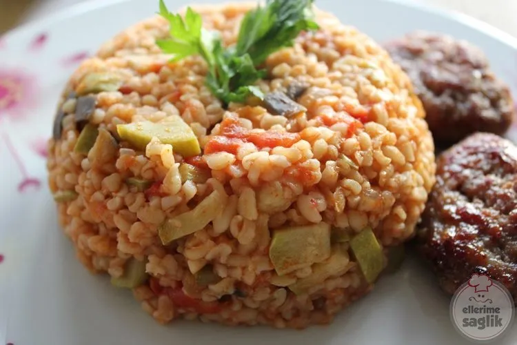 Kabaklı Havuçlu Bulgur Pilavı