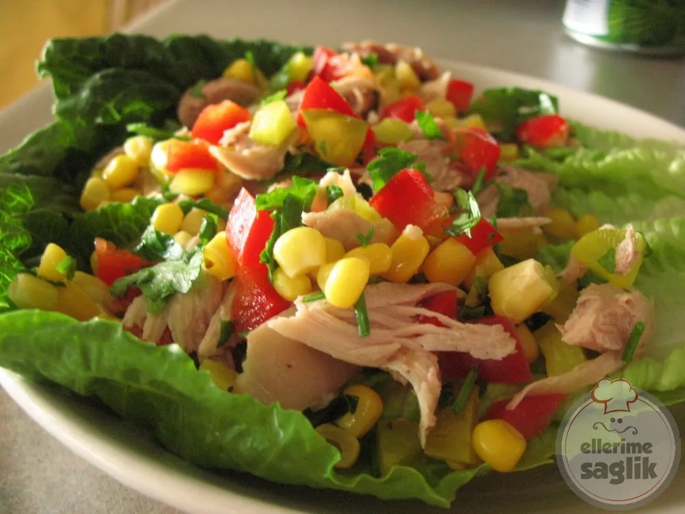 Mısırlı Tavuklu Salata