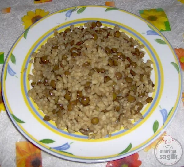 Yeşil Mercimekli Bulgur Pilavı