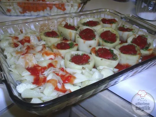 Fırında Kıymalı Patates Dolması