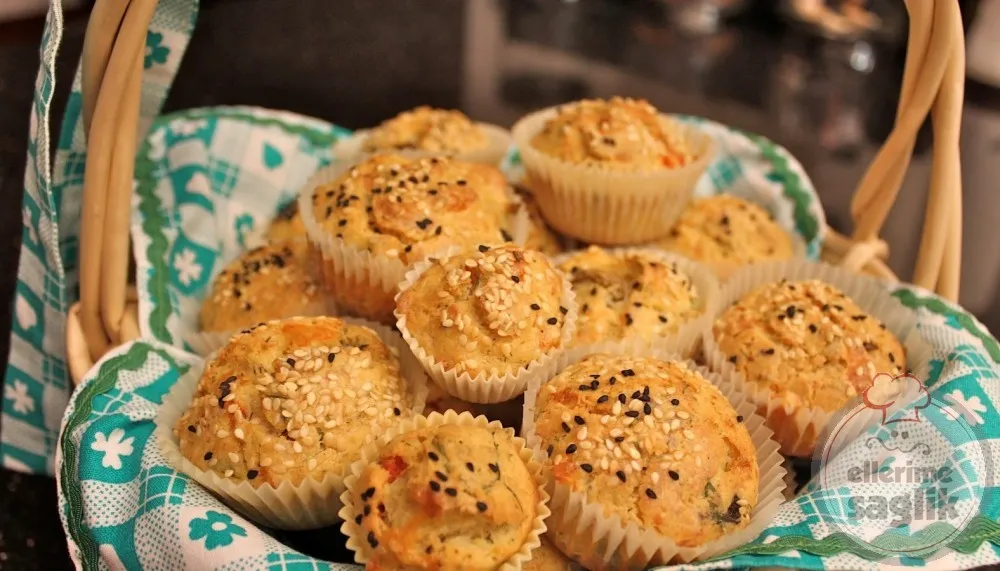 Peynirli-Zeytinli Muffin