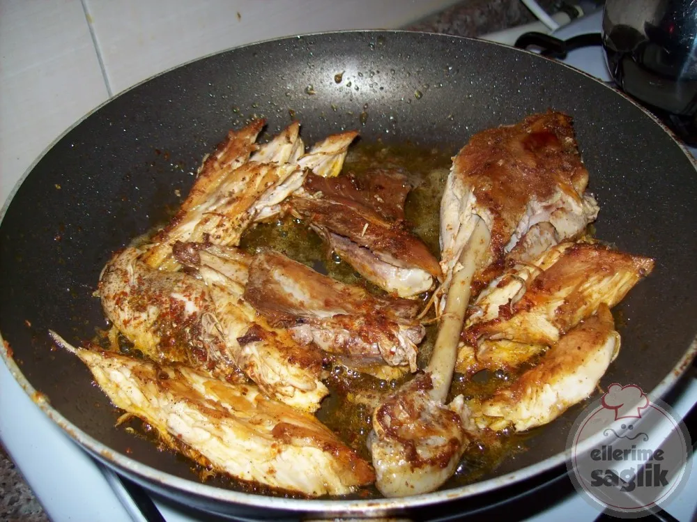 Haşlanmış Tavuk Kızartması