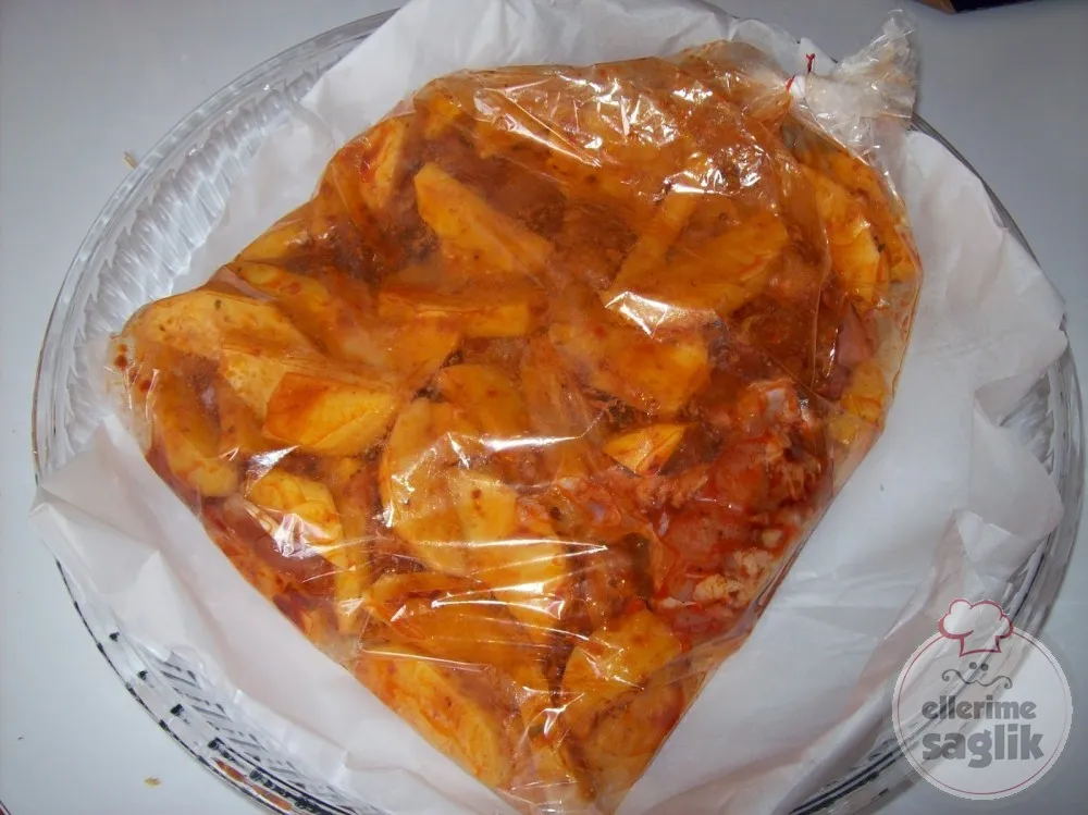 Poşette Tavuklu Patates
