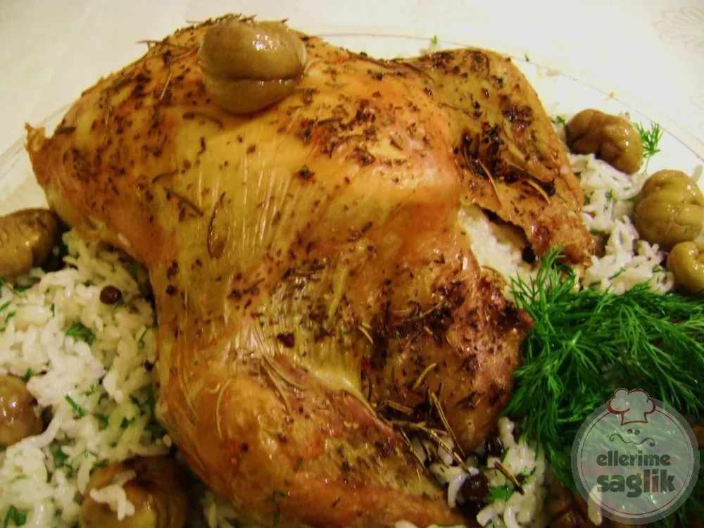 Kestaneli İç Pilav Ve Tavuk Dolma