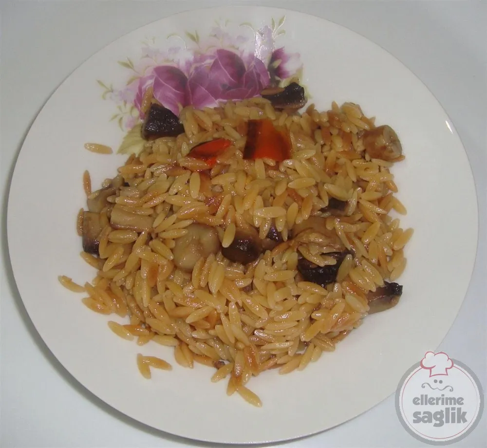 Mantarlı Arpa Şehriye Pilavı