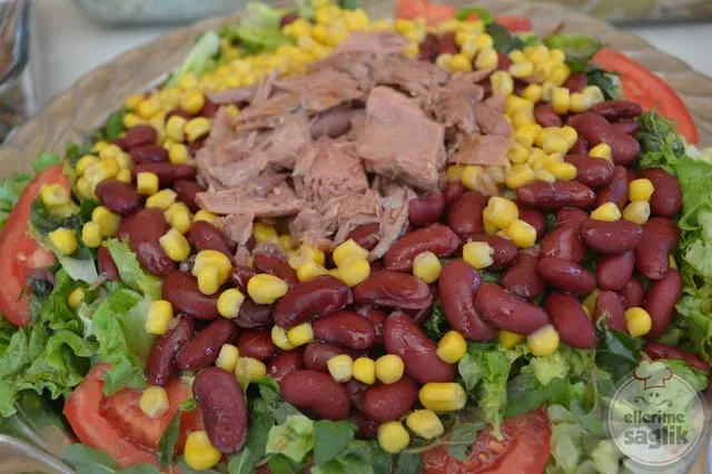Ton Balıklı Yeşil Salata