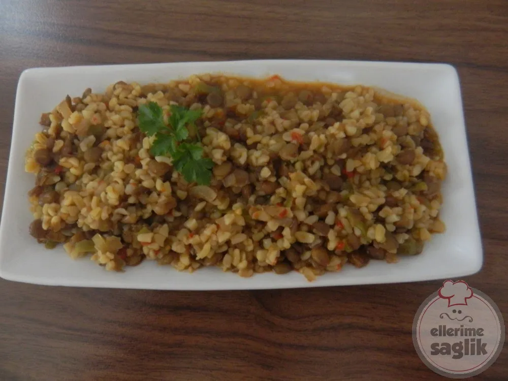 Yeşil Mercimekli Bulgur Pilavı
