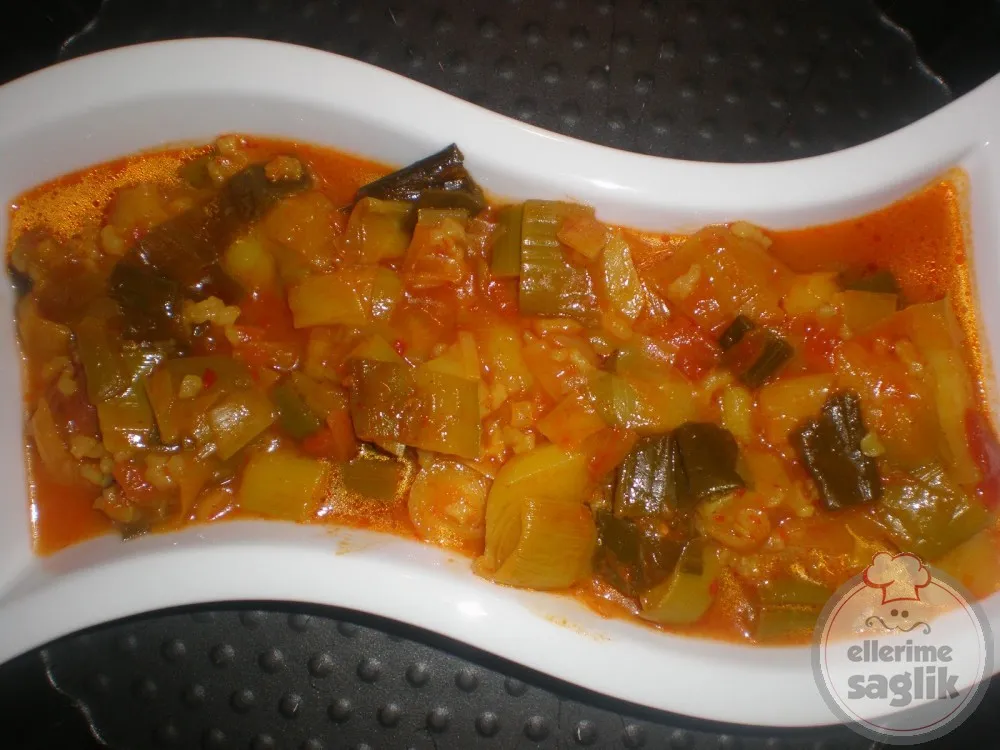 Zeytinyağlı Portakallı Pırasa