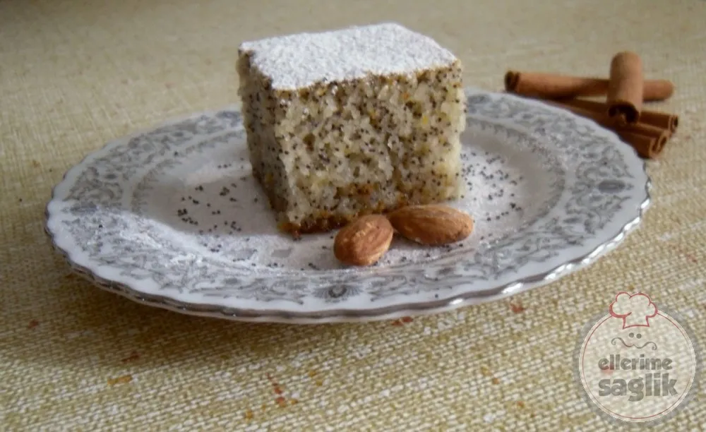 Portakal Suyu Şerbetli Haşhaşlı Revani