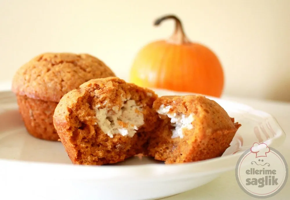 Hindistan Cevizi Dolgulu Balkabaklı Muffin