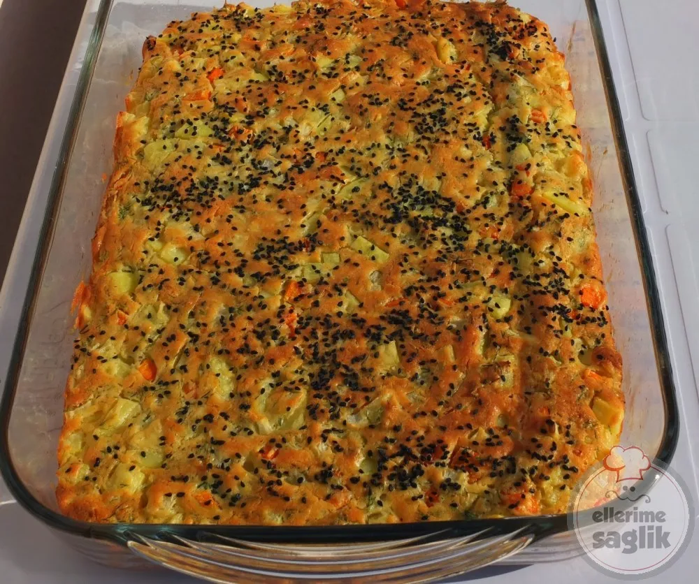 Patatesli Kabaklı Tuzlu Kek