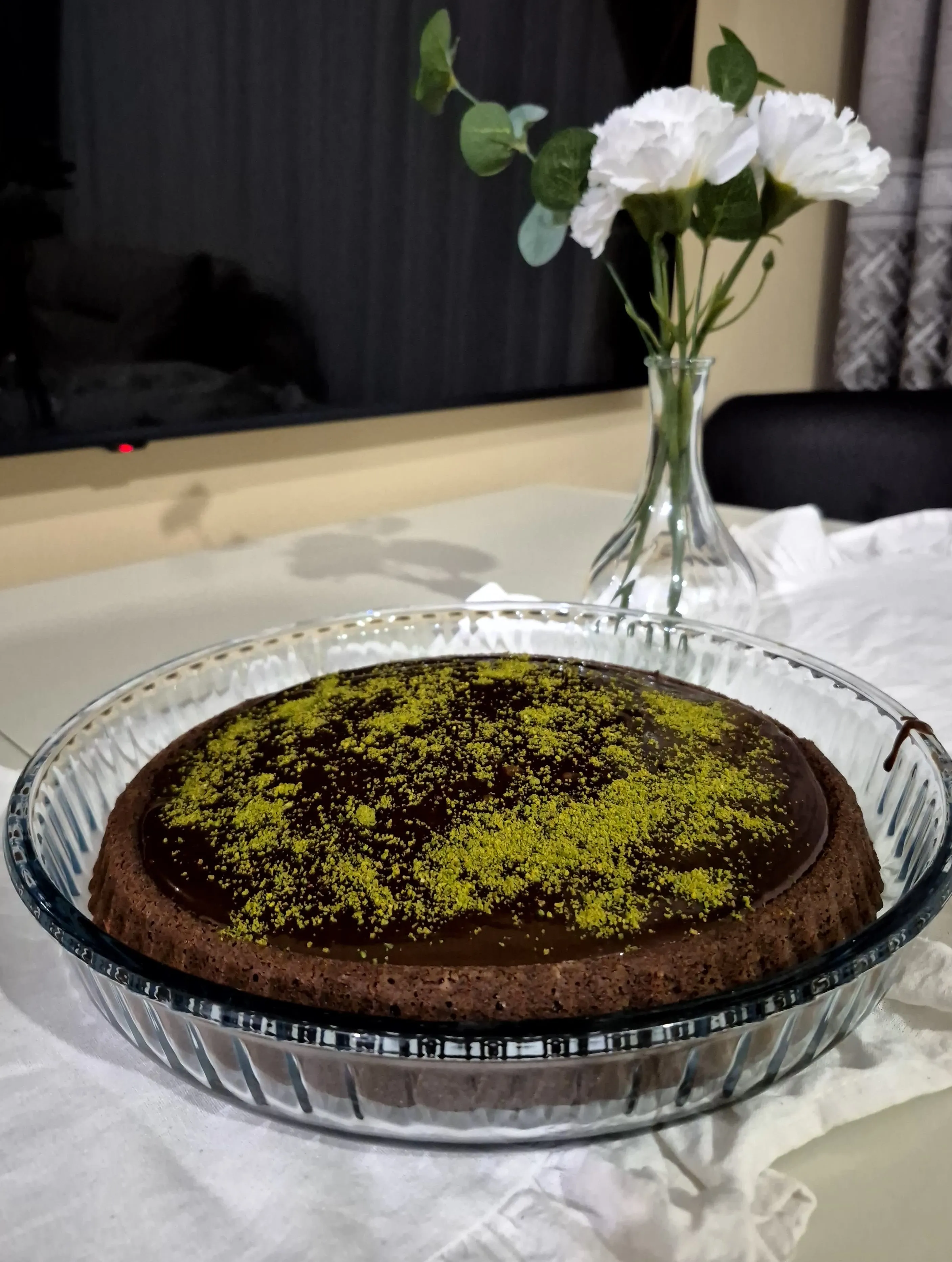 Tart Kalıbında Çikolatalı Kek